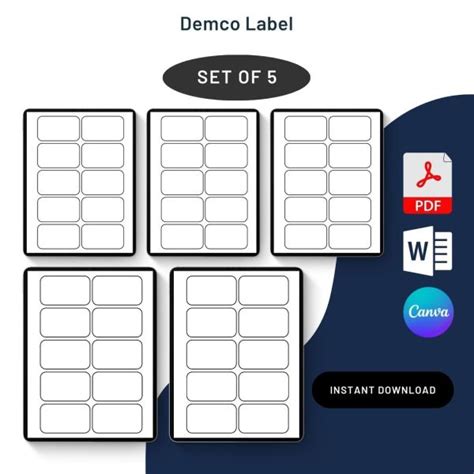 Demco Label Templates